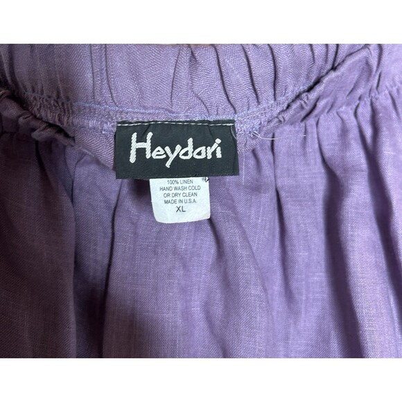 Heydari Skirt Women XL Bohemian Lagenlook Funky Asymmetrical Hem Purple Color - Picture 5 of 8